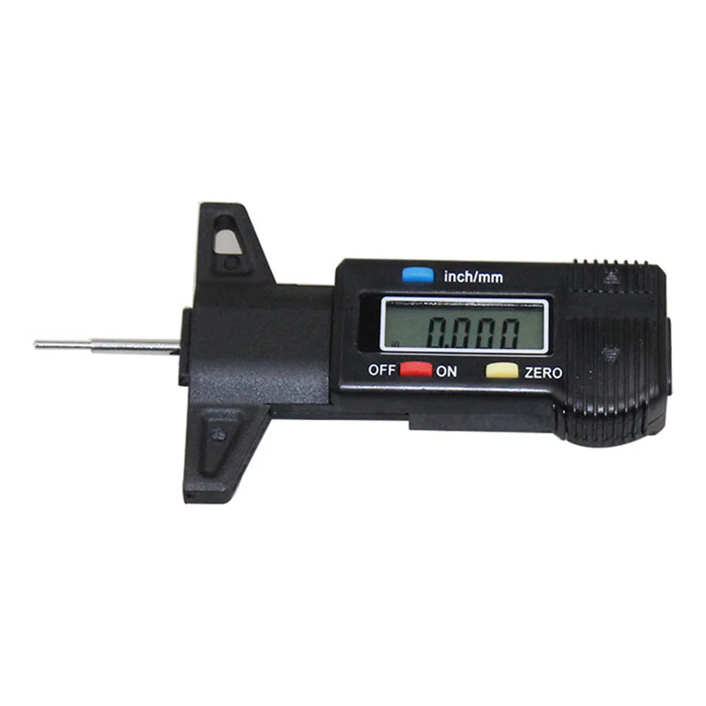 

Electronic 0-25mm High Precision Tread Pattern Depth Gauge Digital Display Tread Pattern Depth Ruler Measuring Tool (Black