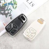 soft car remote key case cover shell fob for audi a4 b9 a5 a6 8s 8w q5 q7 4m s4 s5 s7 tt tts tfsi rs car key protect accessories