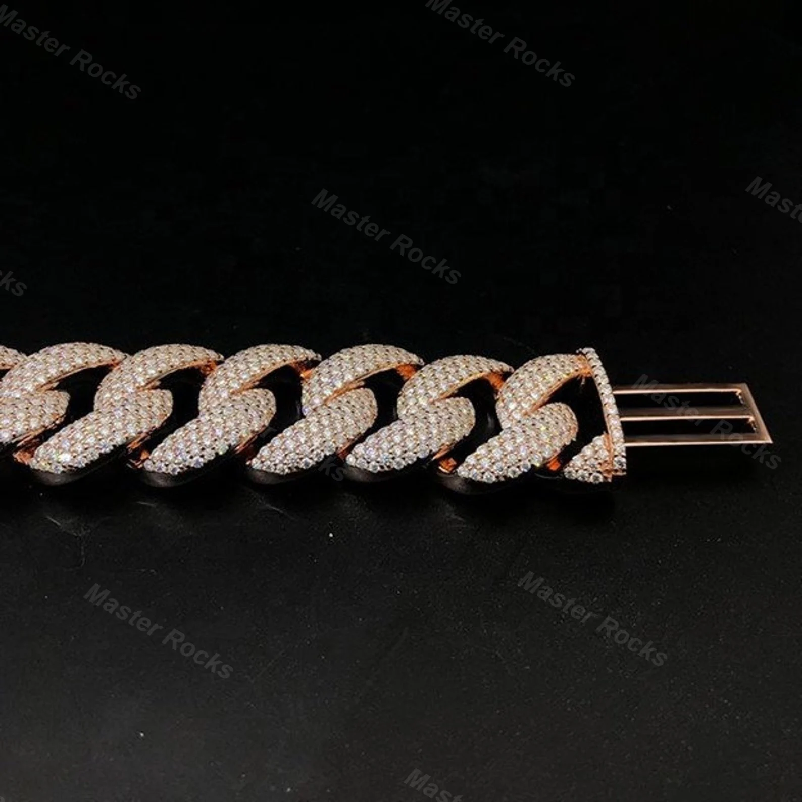 Ювелирные изделия в стиле хип-хоп кубинская цепь с алмазным тестером серебро 925