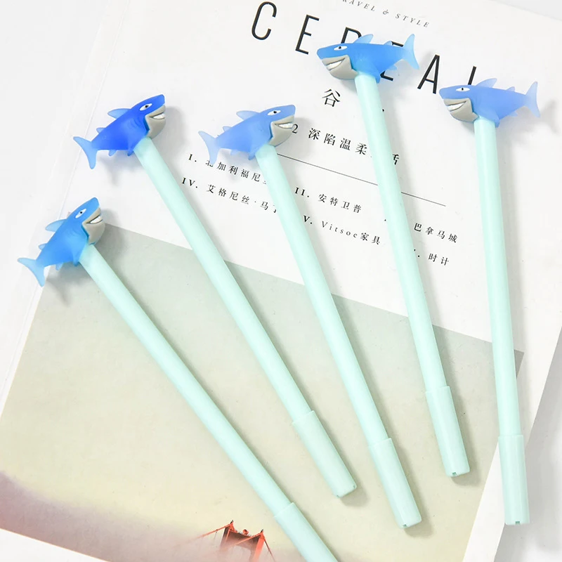 

1pcs Kawaii Shark Cartoon Gel Pen School Office Supply Stationery Cute Gel Pens Gift Prizes