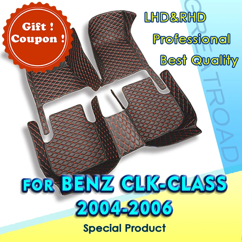 

Car floor mats for BENZ CLK class C209 2004 2005 2006 Custom auto foot Pads automobile carpet cover interior accessories