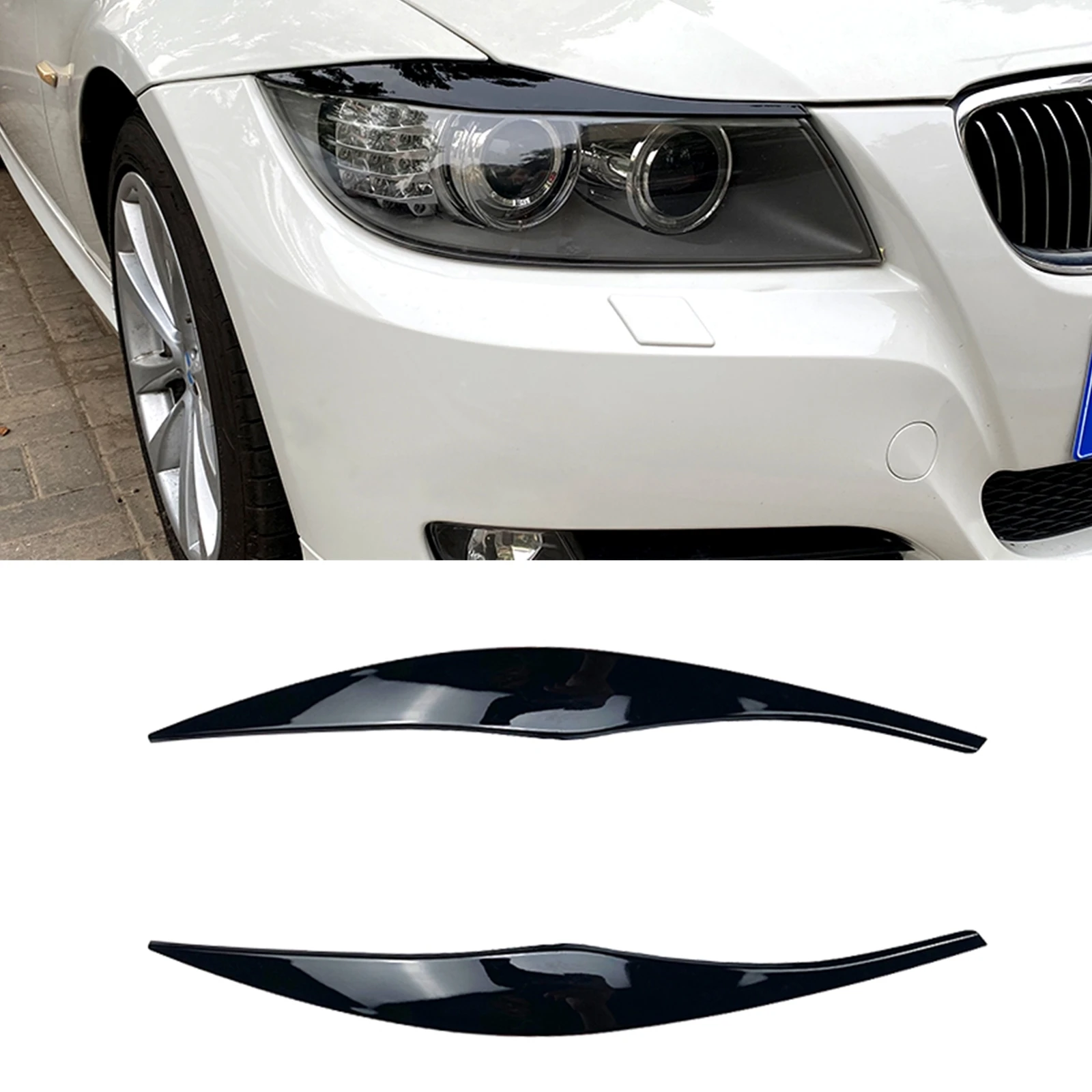 

2 шт., наклейки на переднюю фару автомобиля BMW 3 серии E90 E91 2006-2012