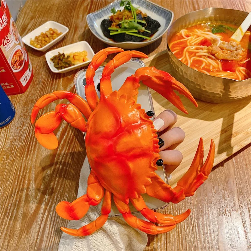 

Crab and Crayfish Phone Case Suitable for IPhone Funny Decompression
