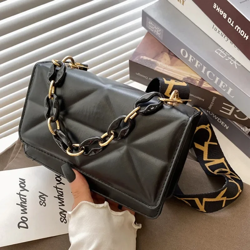 Модная Женская Маленькая Квадратная Сумка На Плечо Из Искусственной Кожи С