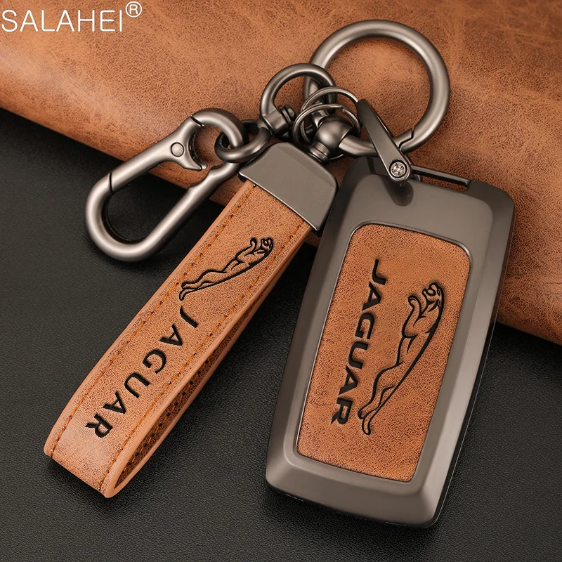 

New Zinc Alloy Car Remote Key Case Cover Fob For Jaguar XE A8 A9 X8 XJ XJL XF C-X16 V12 Guitar FX-type Keychain Auto Accessories