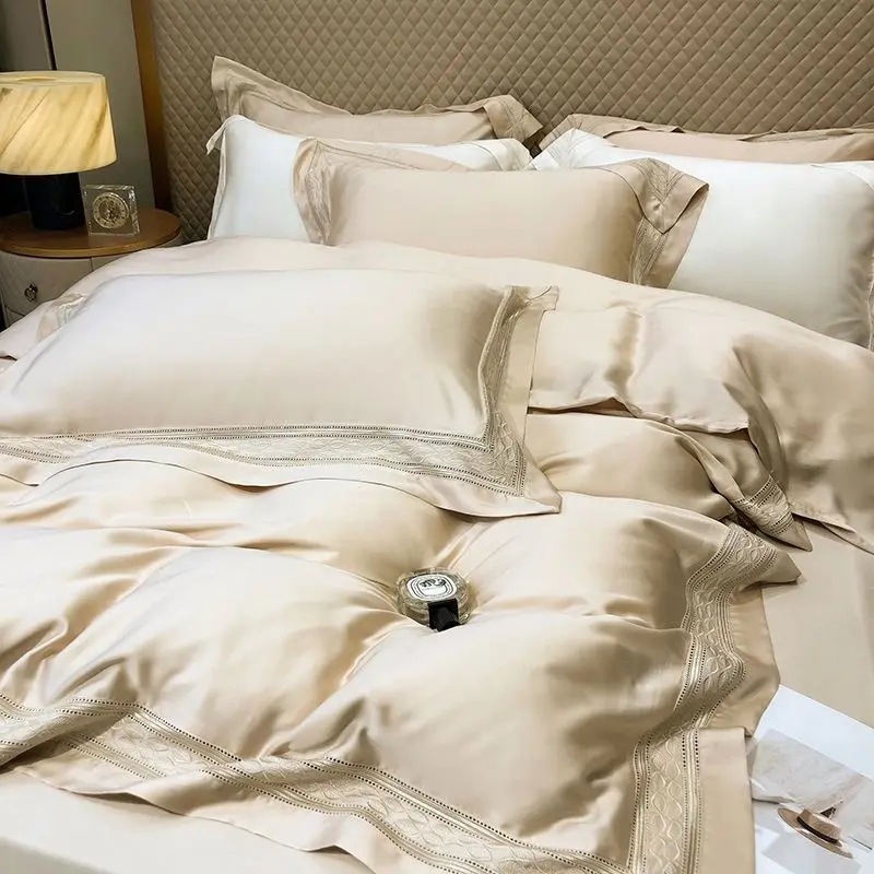 4 шт. комплект постельного белья из натурального бамбукового волокна супермягкий