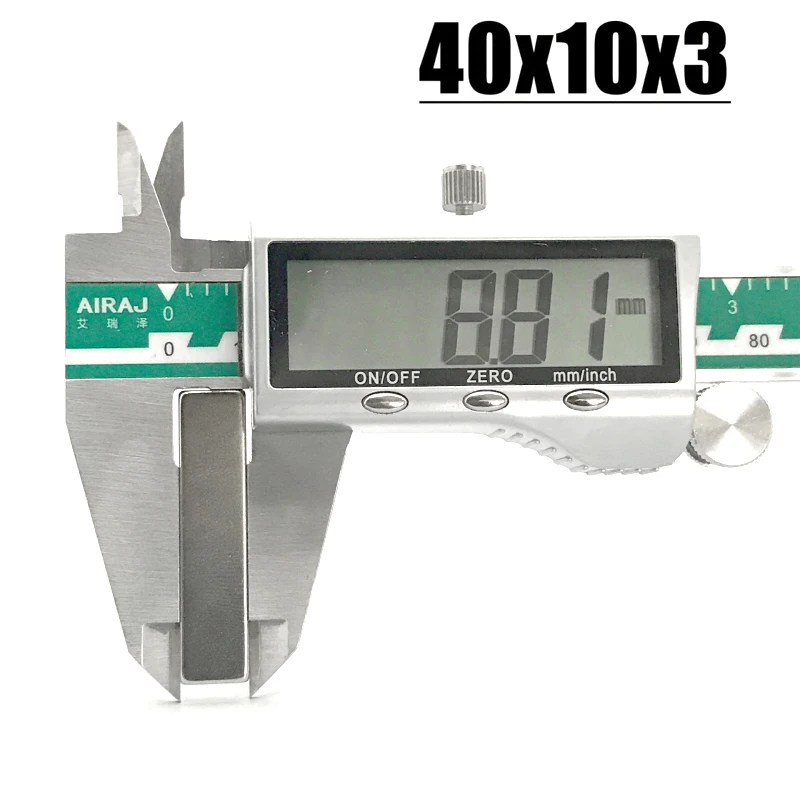 2/5/10/20/50 шт. 40x10x3 неодимовый магнит мм N35 NdFeB Блок сверхмощный сильный постоянный