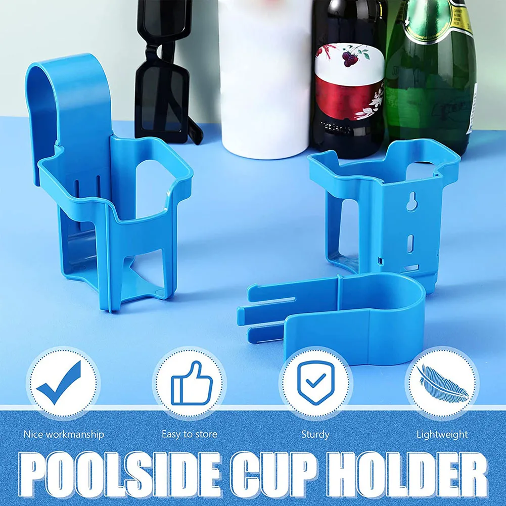 

1pc Beverage Rack Pool Beer Cup Holder Multifunctional Pool Accessories Anti-overflow Cup Holder Swimming Pools Accessories