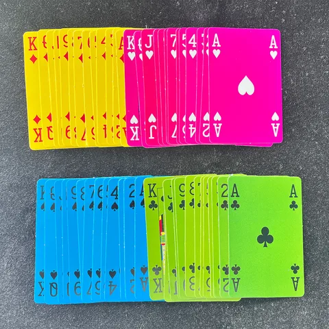 Магические фокусы с четырьмя цветами (карточки с обратной стороной), волшебные сценические иллюзии, подвески, реквизит для магирования, производство карт, магия