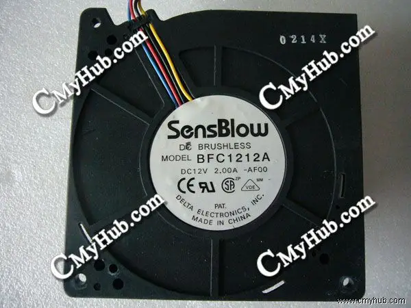 Для серверного вентилятора Delta Electronics BFC1212A 120x120x32 мм DC12V 2.00A 4-проводной охлаждающий