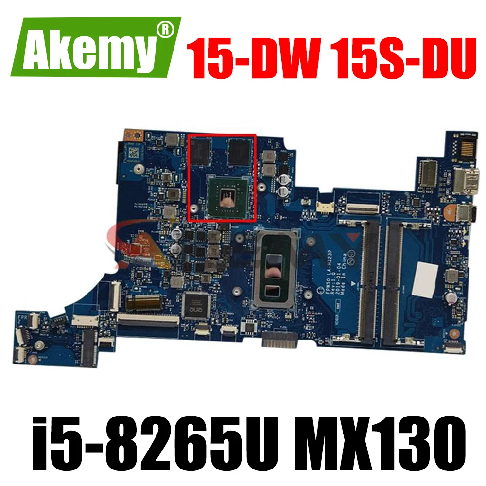 

L51992-601 FPW50 LA-H323P для HP 15-DW 15S-DU 15S-DR, материнская плата для ноутбука с i5-8265U CPU MX130 2GB GPU 100% протестирована