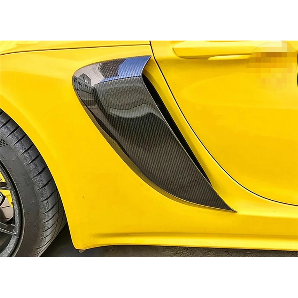 Для Porsche 718 981 Boxster Cayman 2016-2020 GT4 Передняя боковая крышка впускного отверстия из