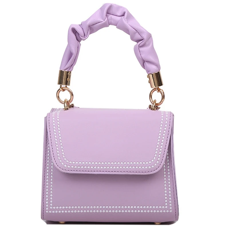 

Сумка-мессенджер на одно плечо универсальная маленькая квадратная однотонная повседневная женская сумка