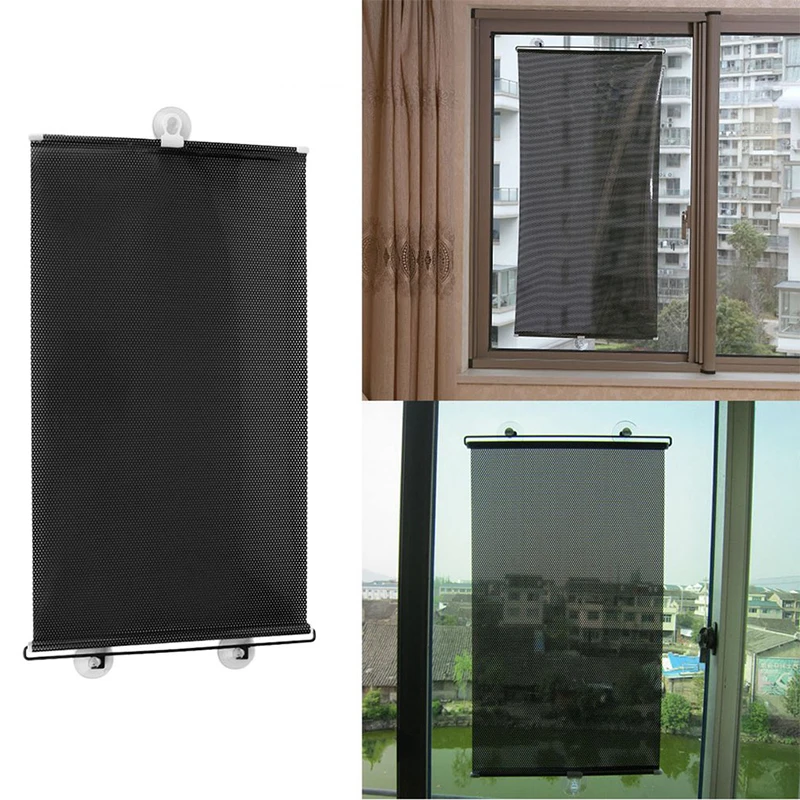 

Автомобильный солнцезащитный козырек от солнца на лобовое стекло Защита от солнца автоматический выдвижной оконный затвор интерьер Защит...