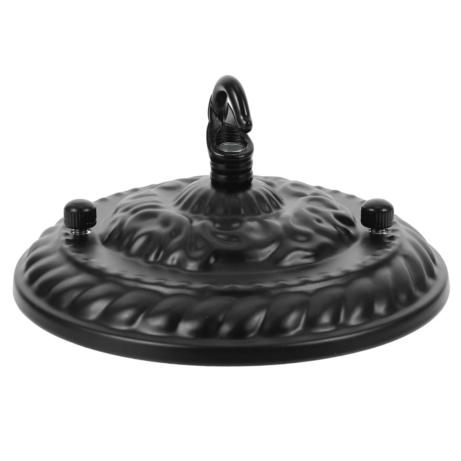 

Disc Embossed Pattern Ceiling Light Plate Hook Retro Pendant Base Lamp Lighting Vintage