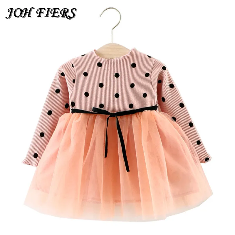 

Кружевное платье в горошек для девочек, с цветочным принтом