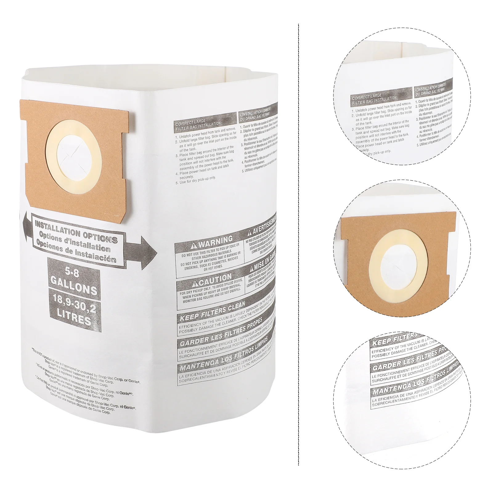 5 шт. мешок для пыли нетканый мусора пылесос фильтр мешки замена аксессуары