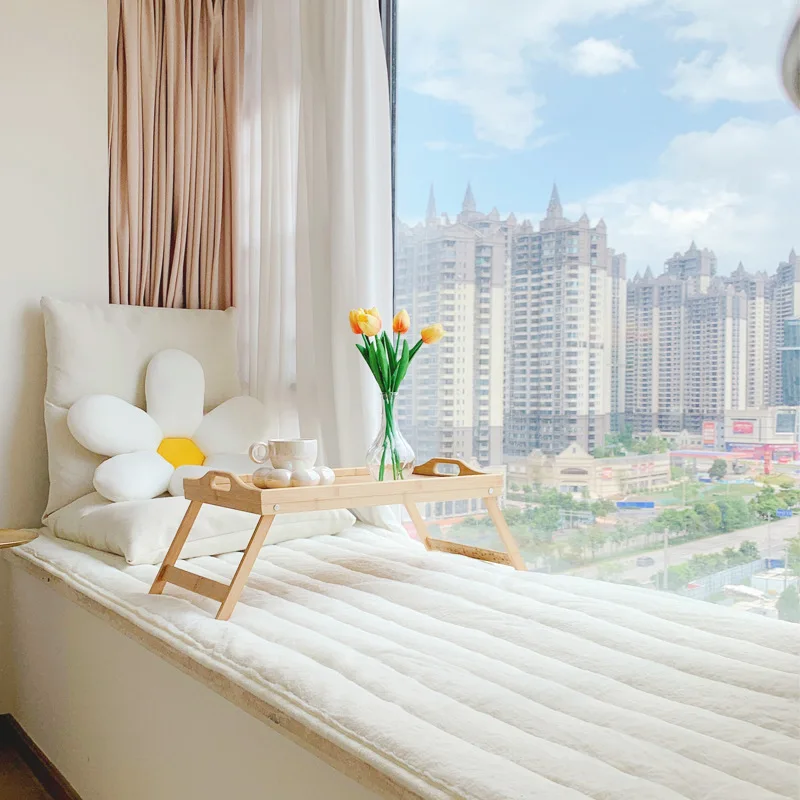 

Толстая плюшевая подстилка для эркера, нескользящая бархатная подстилка для эркера, Современная подстилка для интерьера, домашняя спальня