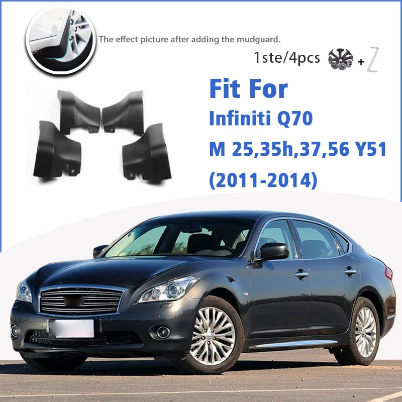 

Брызговик для Infiniti M M25 M35h M37 M56 Q70 Q70L Y51 2011-2019 Брызговики автомобильные аксессуары Брызговик Fender 2015 2017