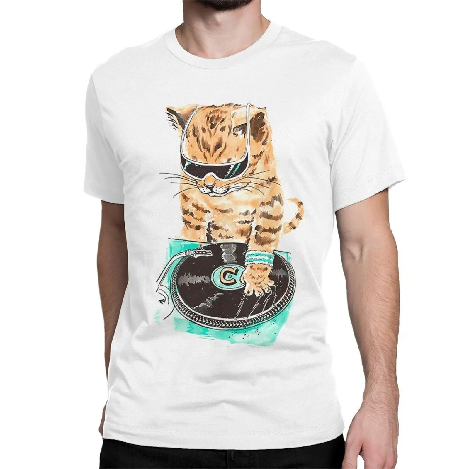 Футболка Cat The DJ мужские и женские размеры