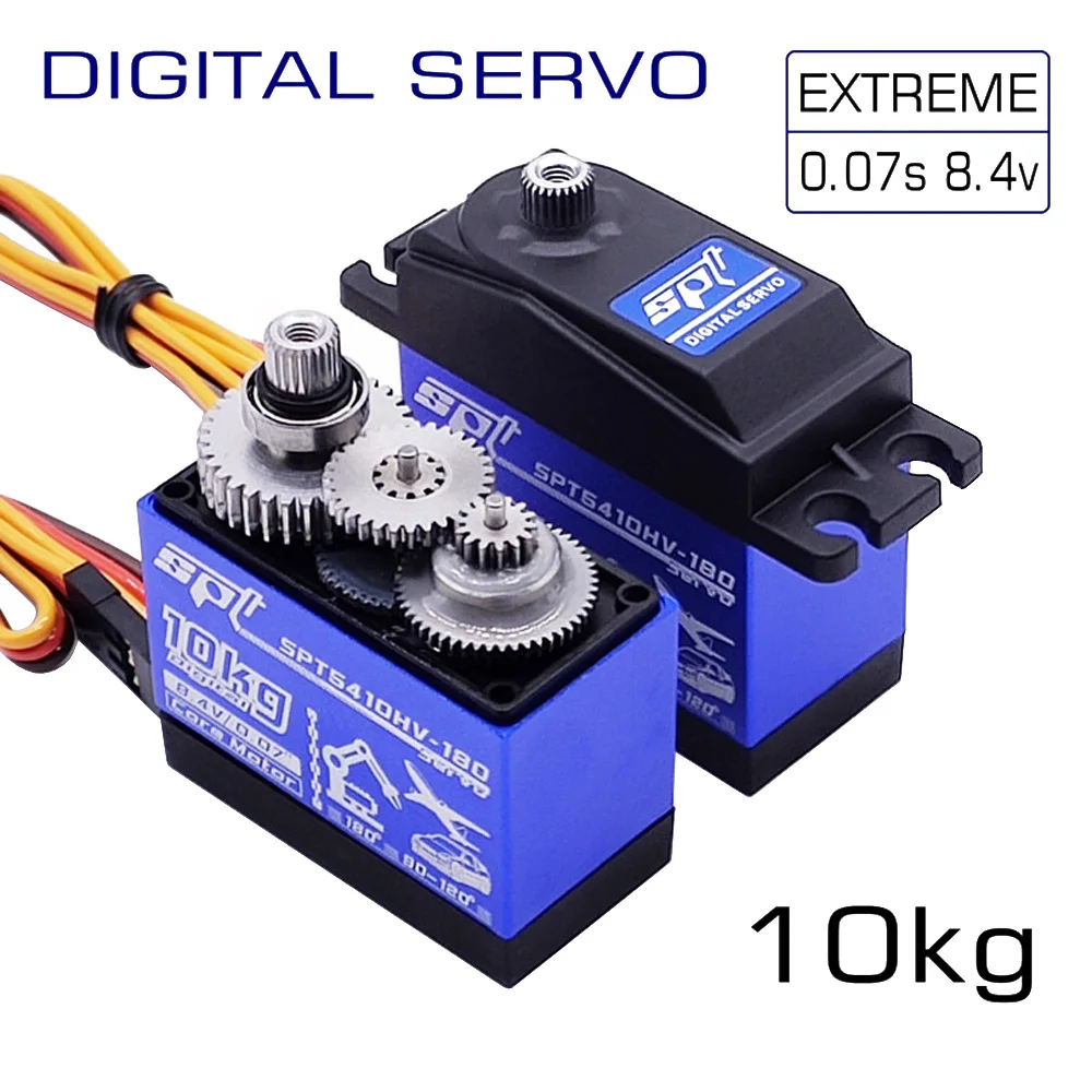

SPT5410 10 кг Подшипник металлическая Шестерня Стандартный цифровой сервопривод Futaba 25T для 1/10 RC туристический Дрифт автомобиль самолет робот дл...