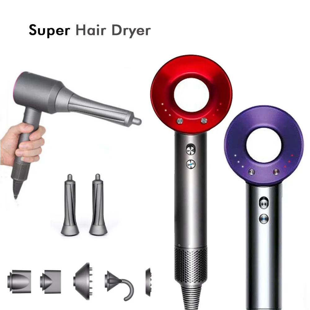 

Leafless Hollow Electric 220/110v Hair Dryer Household Negative Ion Fast Drying Strong Constant High-power Electric Hair Dryer