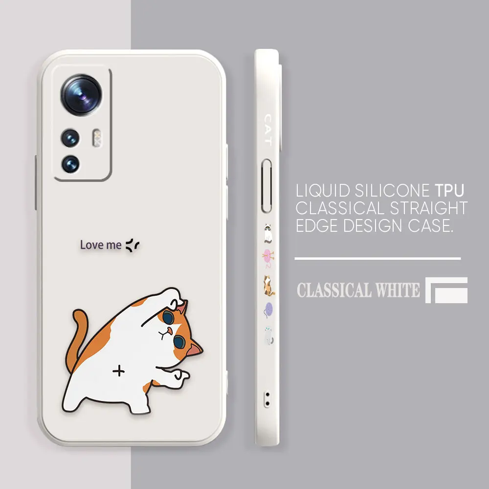 Phone Case For Xiaomi 13 12 12T 12S 11 11T 10 10S 9 8 Pro Ultra Lite Colour Case Cover Funda Cqoue Shell Capa Funny Couple Cats