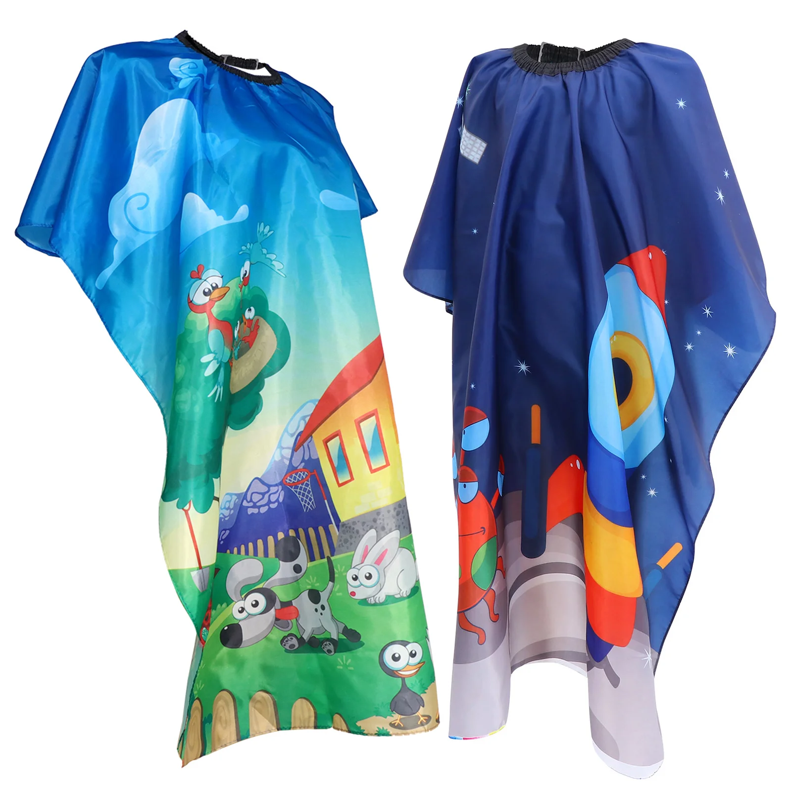 

2Pcs Child Hairdressing Capes Professional Salon Home Kids Haircut Capes