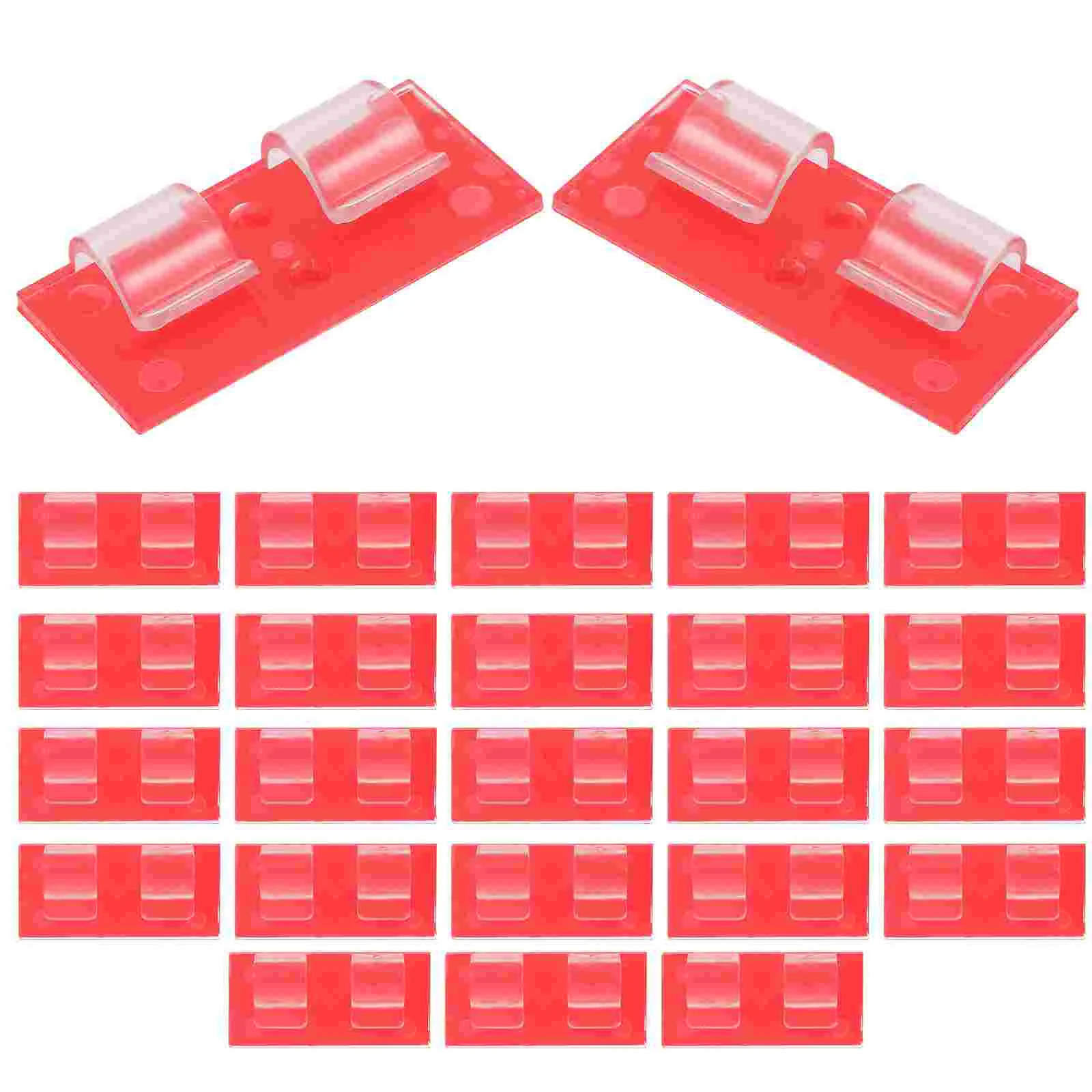 

25pcs Cable Clips Adhesive Cable Organizer Wire Management Holder for Outdoor String Light