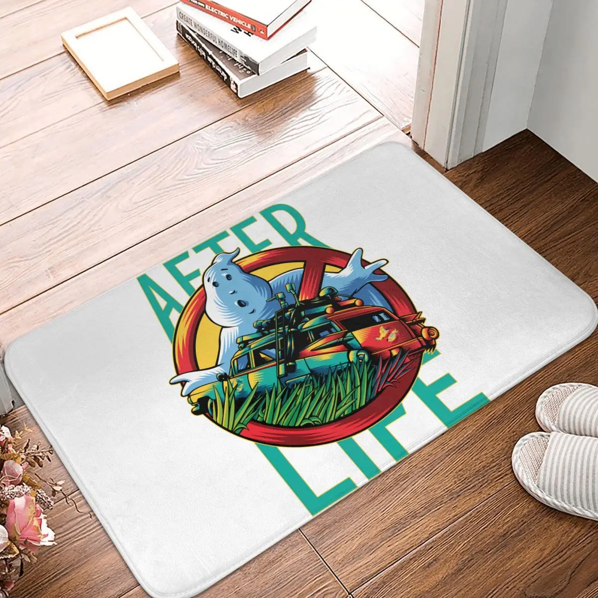 

Ковер для ванной из пленки Ghostbusters 1984, нескользящий фланелевый коврик для послеживания, коврик для входной двери, напольный декоративный ков...