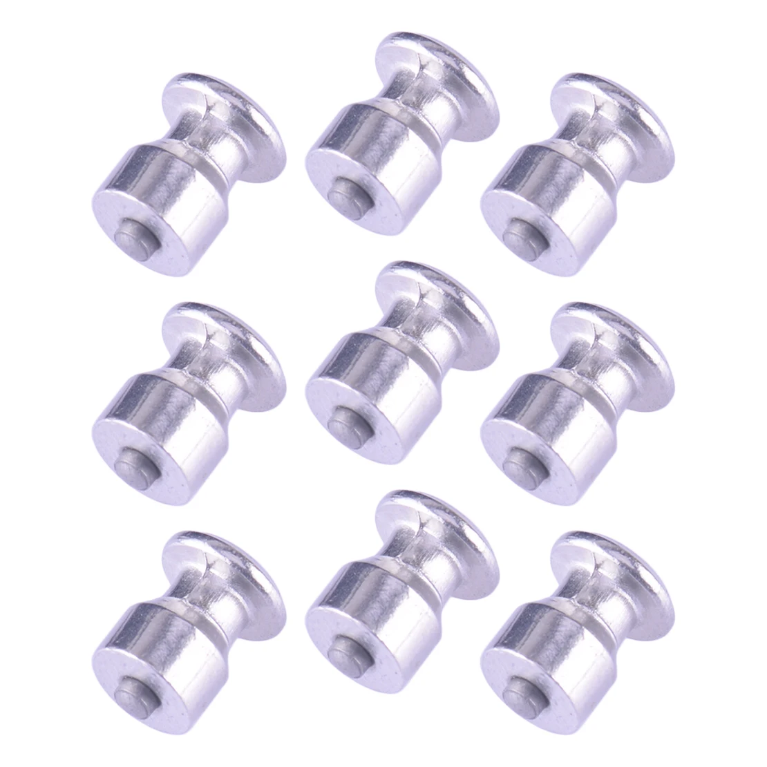 

100Pcs Car Truck ATV Motorcycle Wheel Tyre 8mm Tire Studs Screw Snow Spikes Winter Non-slip Fit for Universal Silver Aluminum