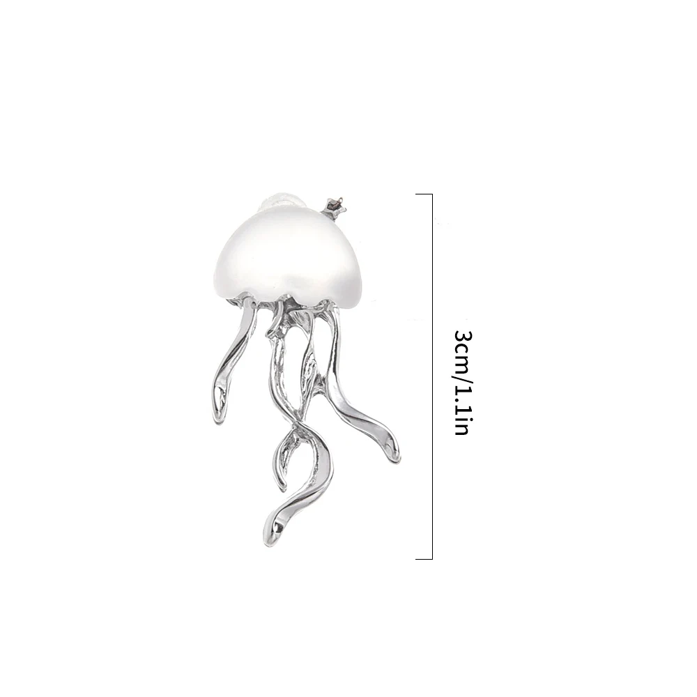 Fashion Design Floating Jellyfish Matte Crystal Earrings 2023 Korean Creativity Personality Female Y2K Drop Earrings Jewelry images - 6