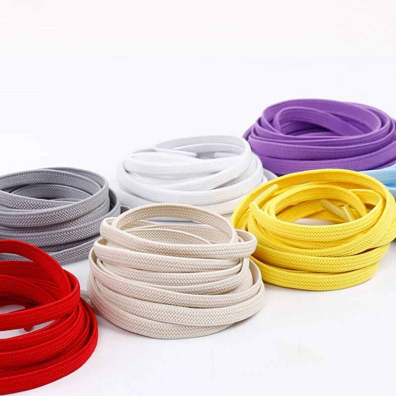 

Unisex Shoes Couple100cmFlat Tie-Free Shoelace for Lazy People Buckle-Free Elastic String Shoelace