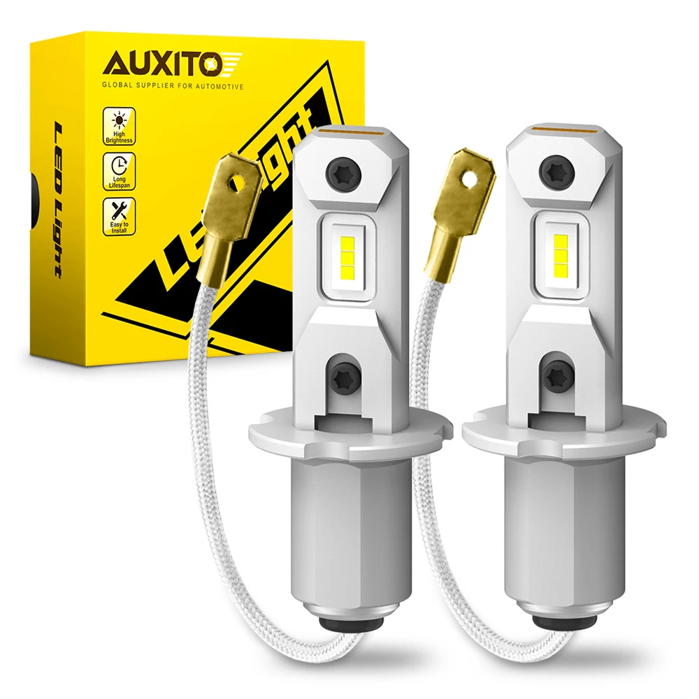 

AUXITO 2Pcs H3 LED 12V 3000K Canbus Fog Lights Bulb 6500K White Yellow Daytime Running Light for Car Hyundai Matrix Audi A6 C5