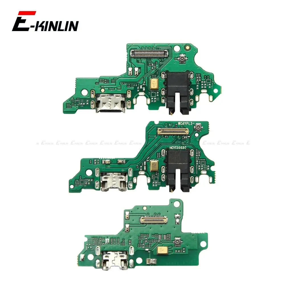 Фото Плата USB-порта для зарядки с микрофоном и гибким кабелем для зарядки для Huawei Honor 8S 9C 9A 9S 9X Pro Premium 10X Lite №1