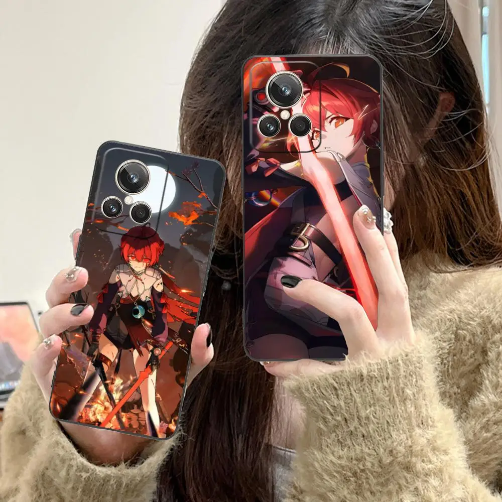 Чехол для телефона Wuthering Waves Danjin для Realme 15 14 13 12 11 10 9 Pro Plus T i Lite 5G, мягкий противоударный чехол из ТПУ (art.: 3920da87f93d2) - 3920da87f93d2