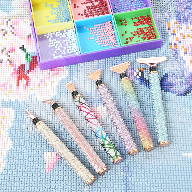 

New Diamond Painting Pen Diamond Mosaic Art Point Drill Pens Metal Pen Tips Glue Wax Kit DIY Diamond Painting Tools Accessories