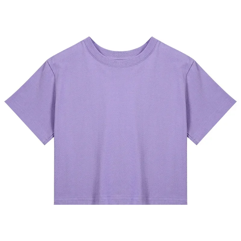 

Укороченный топ из хлопка, футболка GRAY22