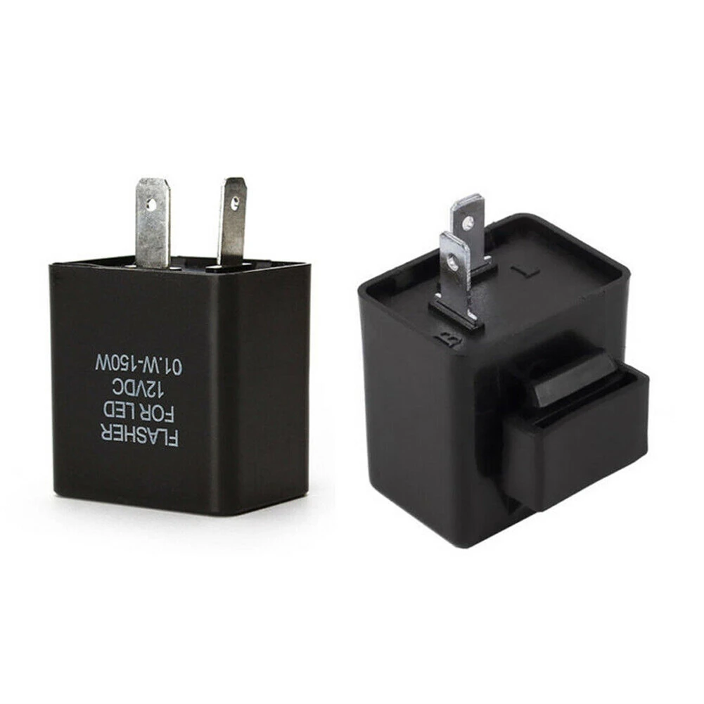 

1pcs Led Flasher Relay 12V 2 Pin Motorcycle Blinker Adjustable LED Flasher Relay Turn Signal Indicator