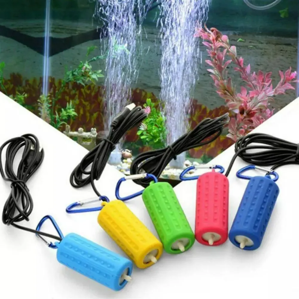 

USB Aquarium Fish Tank Mini Oxygen Air Pump Aerator Super Quiet Silent Fish Tank Accessories Electric Water Circulation Fountain