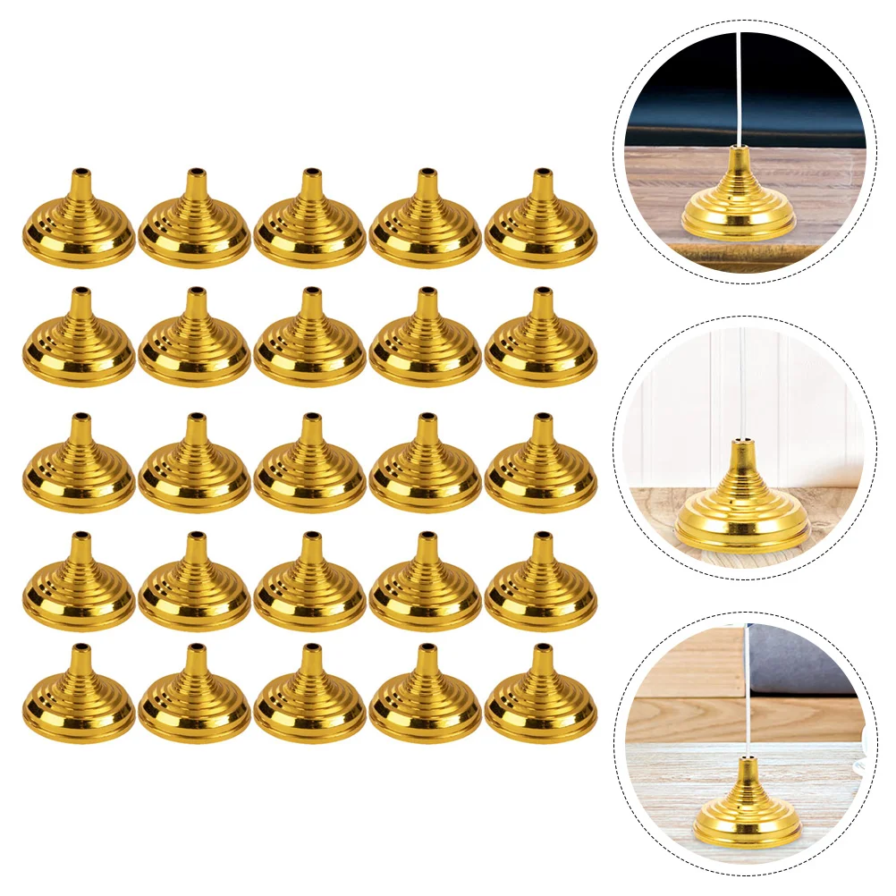 

50 Pcs Miniture Decoration Hand Flag Base Plastic Holder Stand Desk Party Office