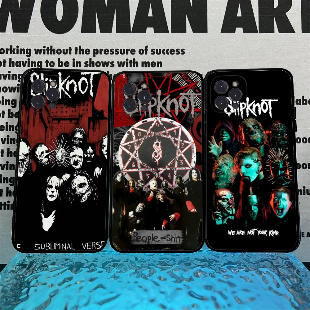 Чехол для телефона S-Slipknots-Rocks iPhone 16 15 14 11 12 13 Mini Pro XS Max чехол 6 7 8 Plus X Funda Shell