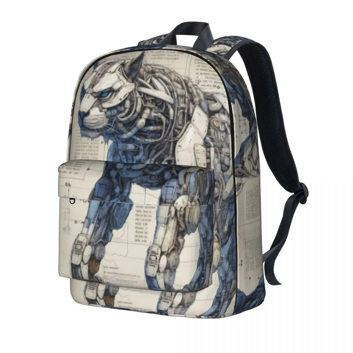 Line Drawing Travel Backpacks Men Kawaii School Bags Design Pattern Rucksack