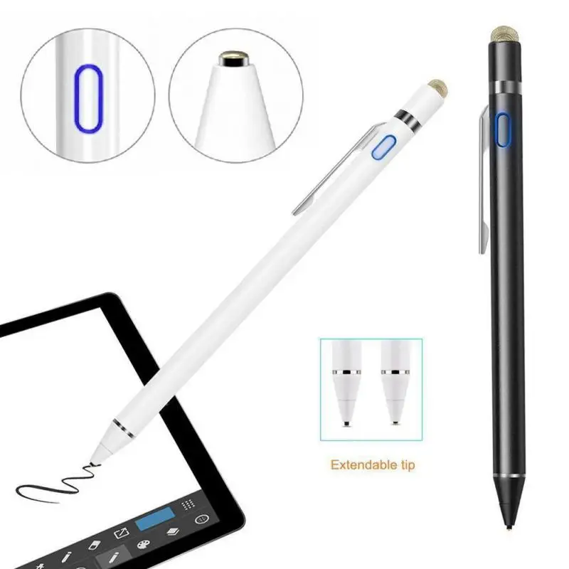 

1,5 мм тонкий наконечник Amtake Active Pen, цифровой карандаш, совместимый со всеми емкостными устройствами с сенсорным экраном, Универсальный емкостный стилус