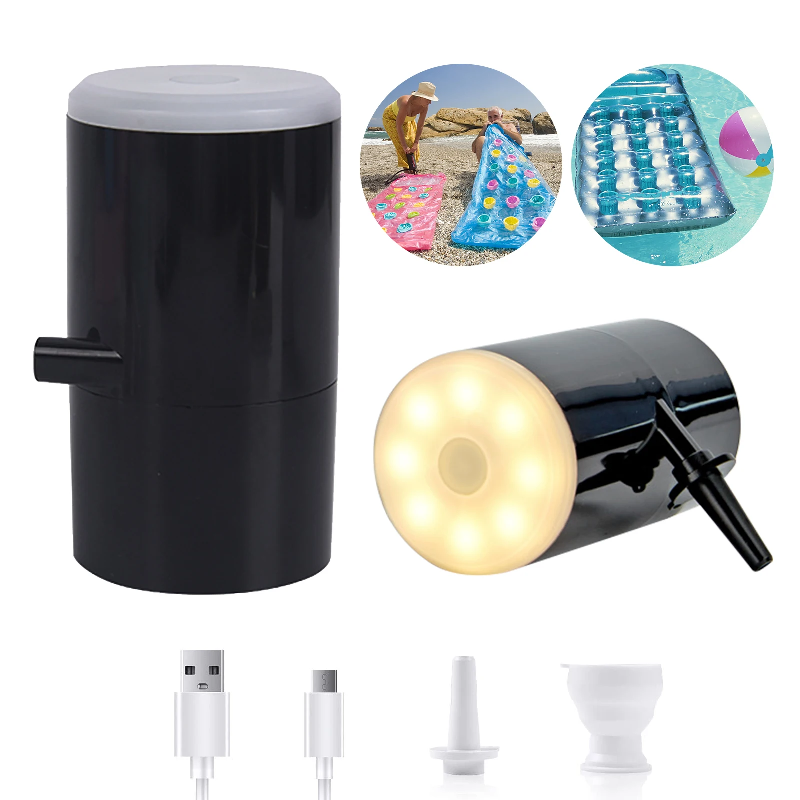 

Outdoor Inflatable Camping Lamp Lightweight Party Supplies for Air Mattresses Waterbeds Boats Pool Toys Swimming Rings