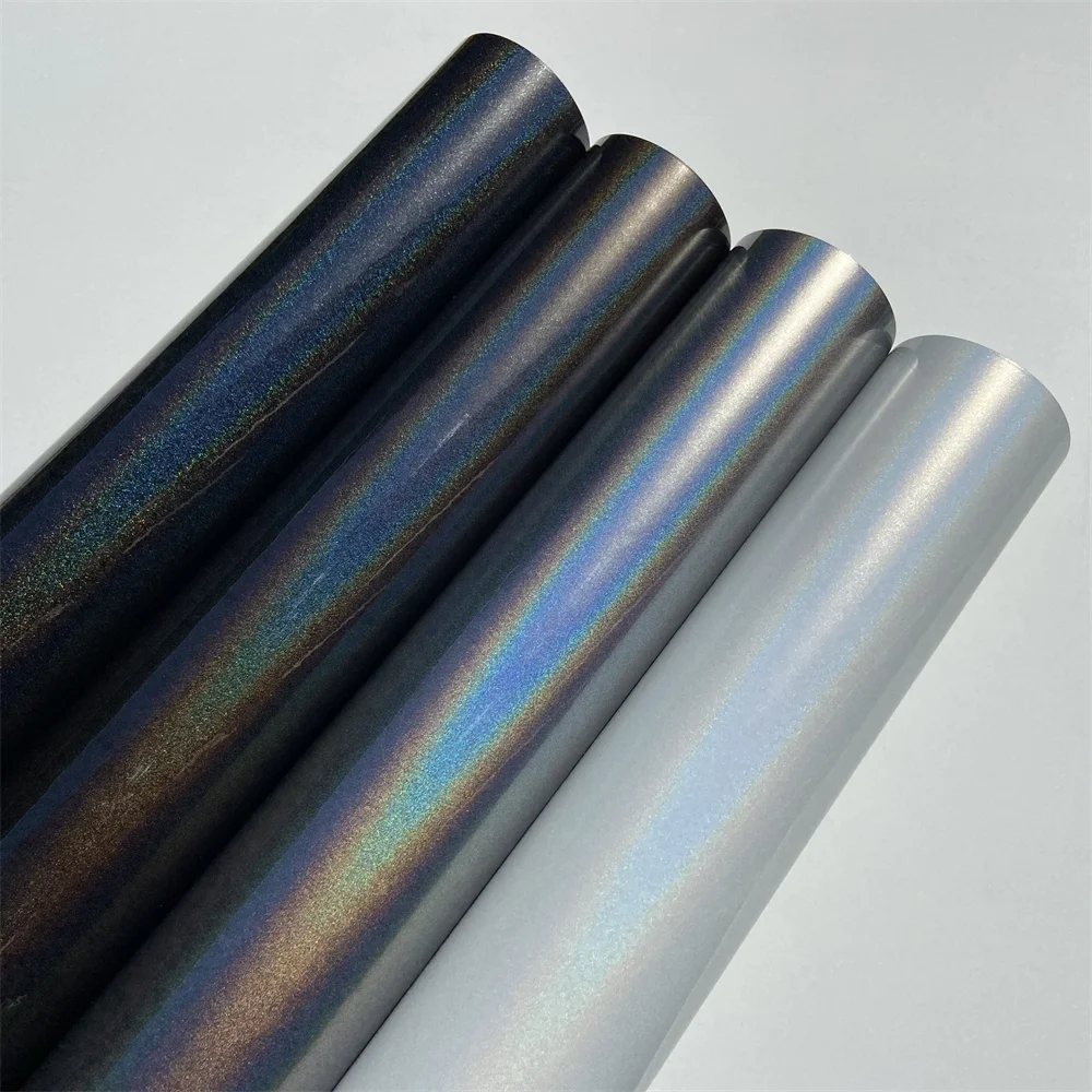 Психоделическая Алмазная Радужная хромированная глянцевая виниловая пленка без