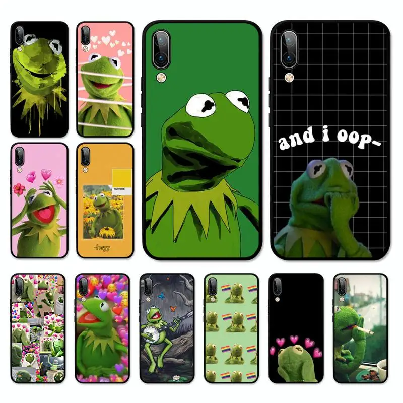 

Disney Kermit the Frog Phone Case for Vivo Y91C Y11 17 19 17 67 81 Oppo A9 2020 Realme c3