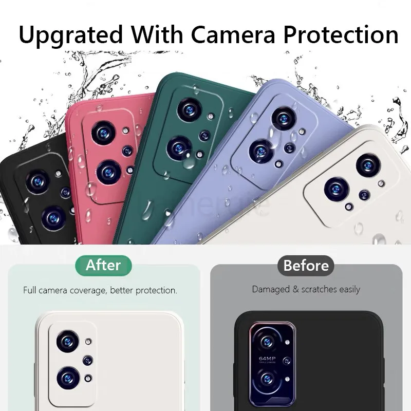 for realme gt neo 2 3 case shockproof liquid silicone soft cover on for realme gt2 pro neo2 neo 2t 5g phone case coque shell free global shipping
