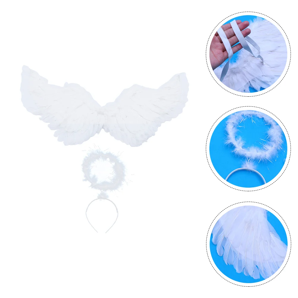 

Wings Angel Costume Prop Adult Performance Ring Headdress Role-playing Girl Party Costumes Girls