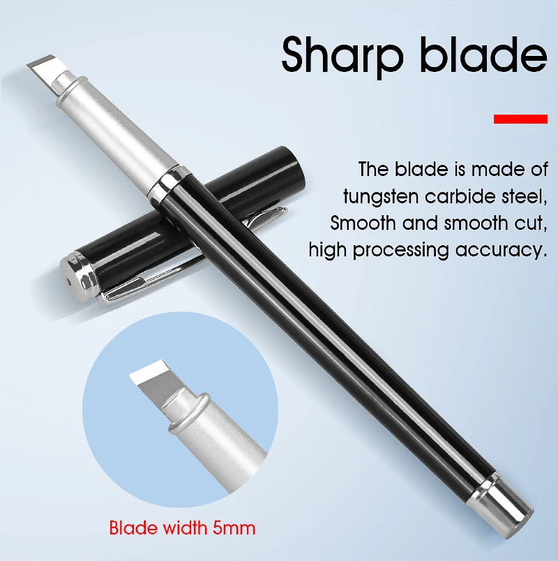 Fiber Cutting Pen Fiber Cleaver Pen Optical Fiber Cleaver Pen Type Cutter Cleaving Tool Flat Ruby Blade durable